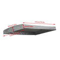 75x47 Inch Waterproof Anti-UV Cover Swing Canopy Replacement Cover Replacement Canopy for Outdoor Swing for Patio Porch Garden Oasis Select Dark Gray