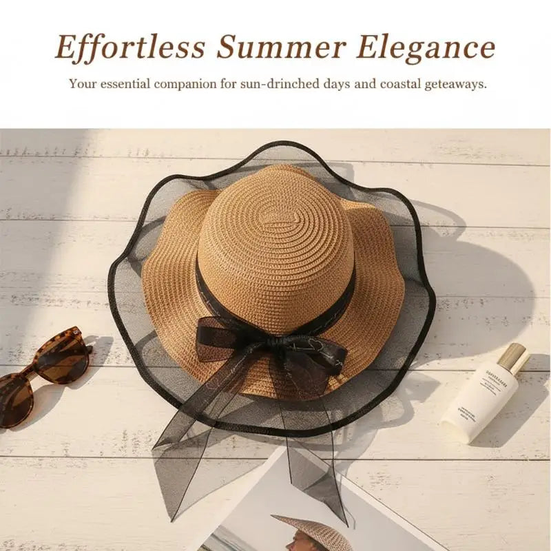 Summer Sun Hat Women Wide Brim UV Protection Fashion Sunshade Breathable Floppy Hat for Outdoor Travel Beach Oasis Select
