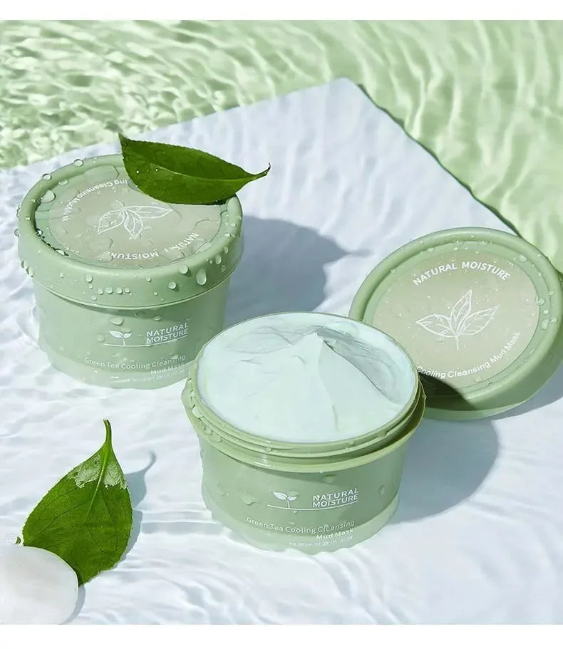 Green Tea Ice Mud Face Mask – Cleansing & Oil Control 120g Clay Mud Face Mask Oasis Select