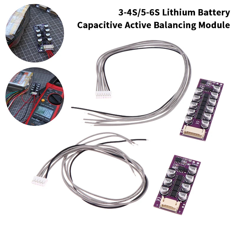 3S 4S 5S 6S 1.2A Lithium Battery Active Equalization Board High Precision Low Heating High Current Capacitive For Energy Trans Oasis Select