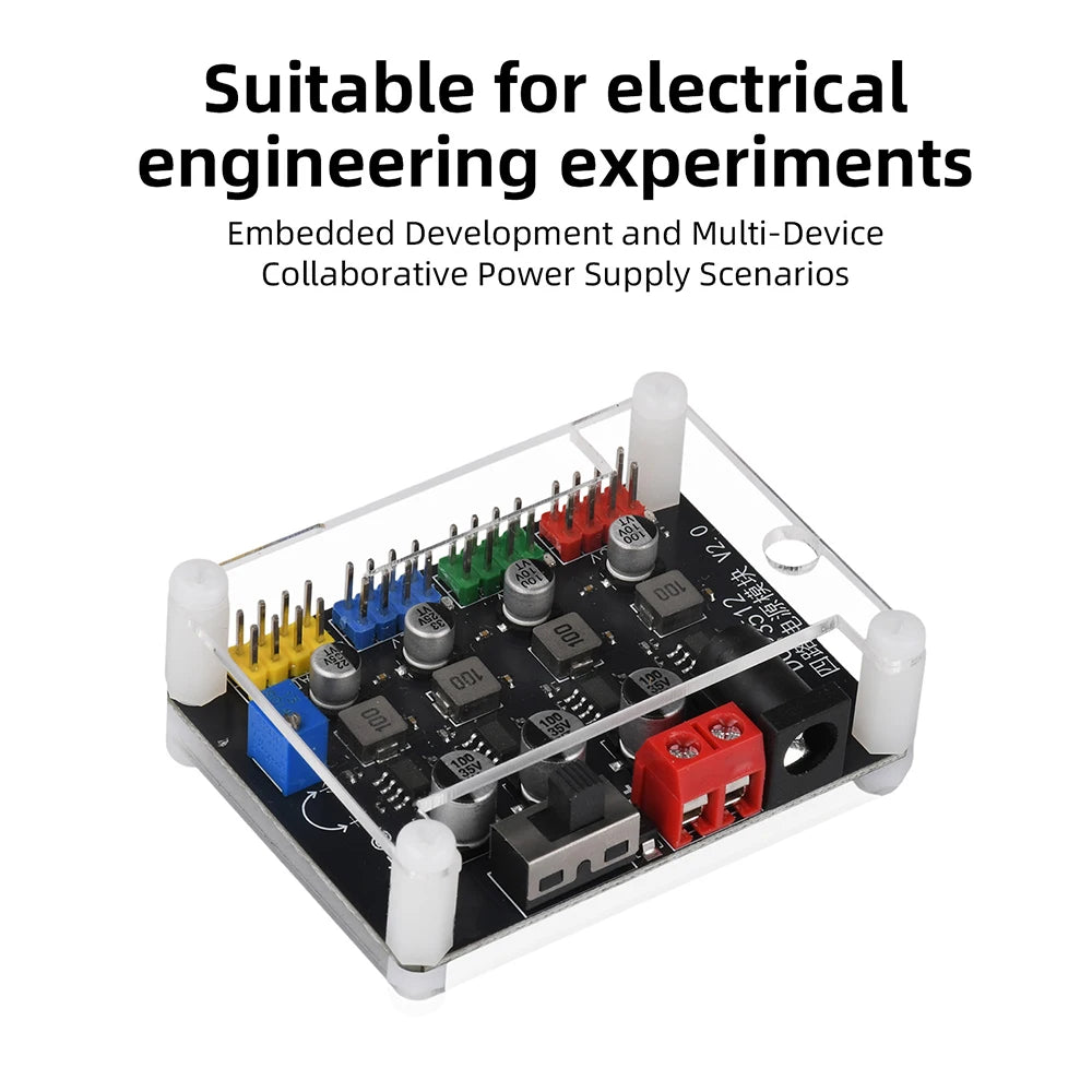 DC-DC Conversion Module DC6V-30V to DC0.9V-29.6V Adjustable Output DCP3512 Four-Way Power Module Power Switch Oasis Select