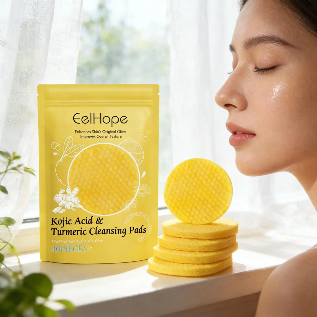 Kojic Acid & Turmeric Cleansing Pads – Brighten & Exfoliate Skin Exfoliating Cleansing Pads Oasis Select