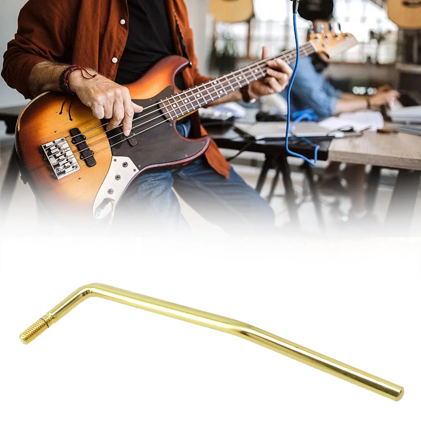 Screw In Tremolo Arms Whammy Bar 6MM 3 Colour Can Choose Stringed Instrument Accessories 17x4x2cm Metal Durable Practical Oasis Select