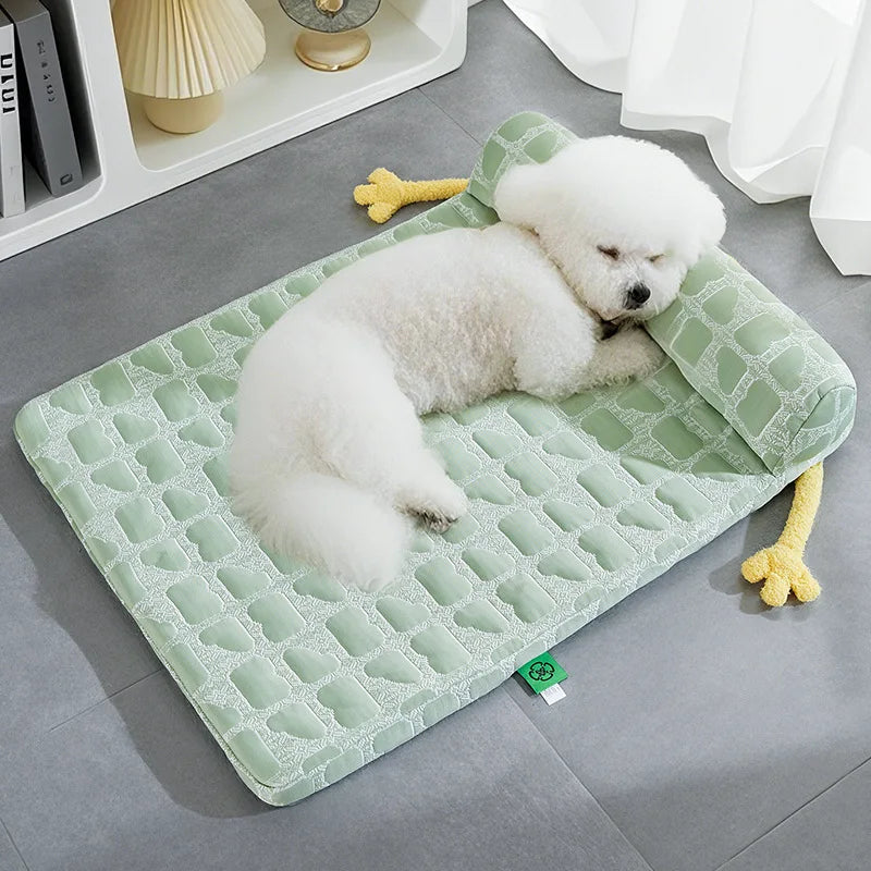 All - Season Ice Silk Pet Bed & Mat - Ideal for Dogs and Cats | Comfortable Sleeping Solution Dog Bed Oasis Select