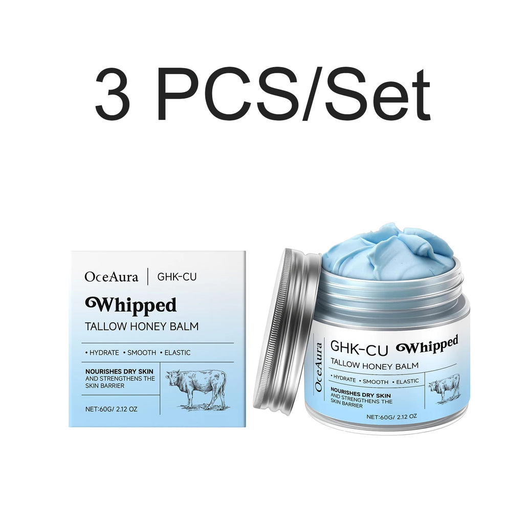 Copper Peptide Beef Tallow Balm Blue Balm Manuka Honey Face&Body Moisturizer Anti Dry Sensitive Skin GHK-Cu Repair Healing 60g Oasis Select 3 PCS