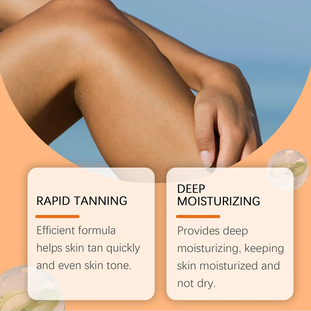 Tanning Oil for Natural Bronze Glow – Moisturizing 100ml Tanning Oil Oasis Select