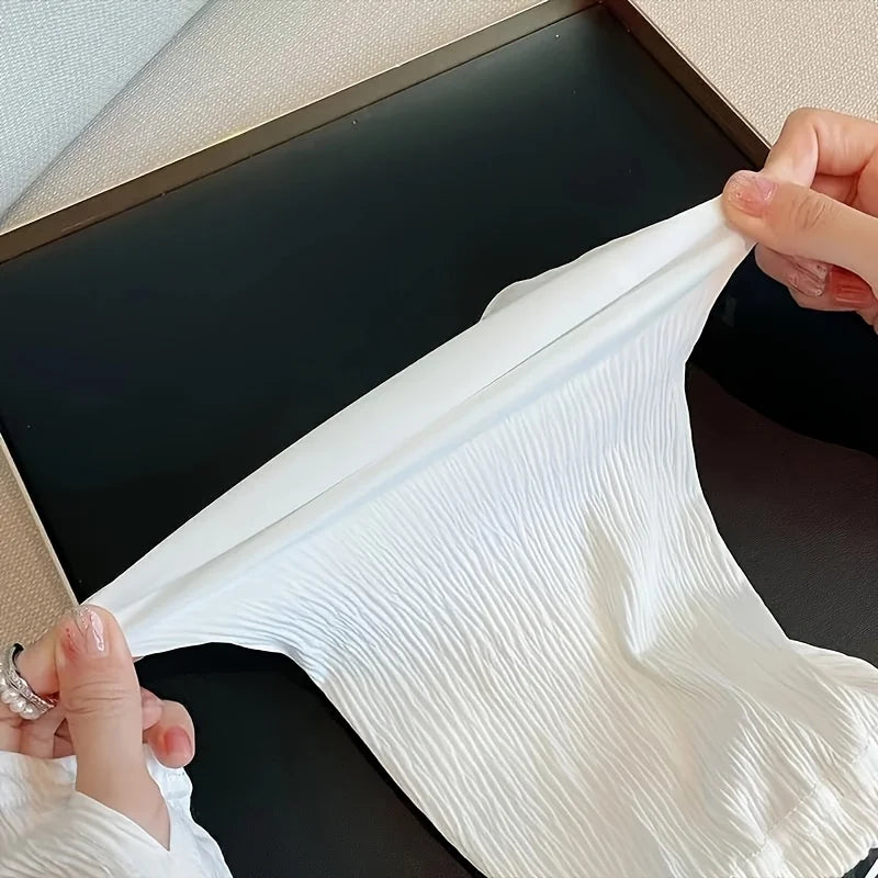 1 Pair Women's Wrinkle Resistant Ice Silk Arm Sleeves, Polyester Fiber, Lightweight Loose-Fitting Cooling Sleeves Oasis Select