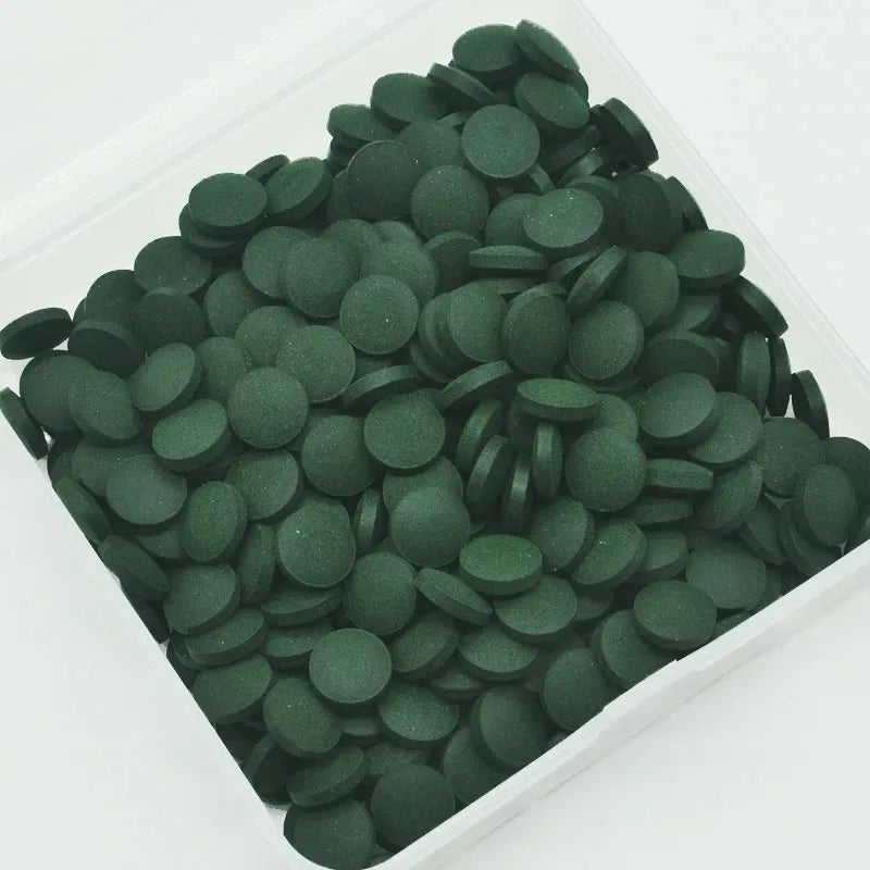 50/200/400/600PCS Spirulina Flakes Spirulina Catfish Tropical Veggie Algae Wafers Bulk Fish Food Feed Hot Oasis Select