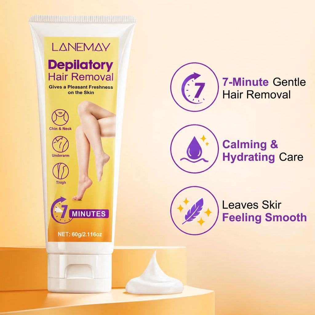 LANEMAY Hair Removal Cream 60g – 7-Min Gentle Formula