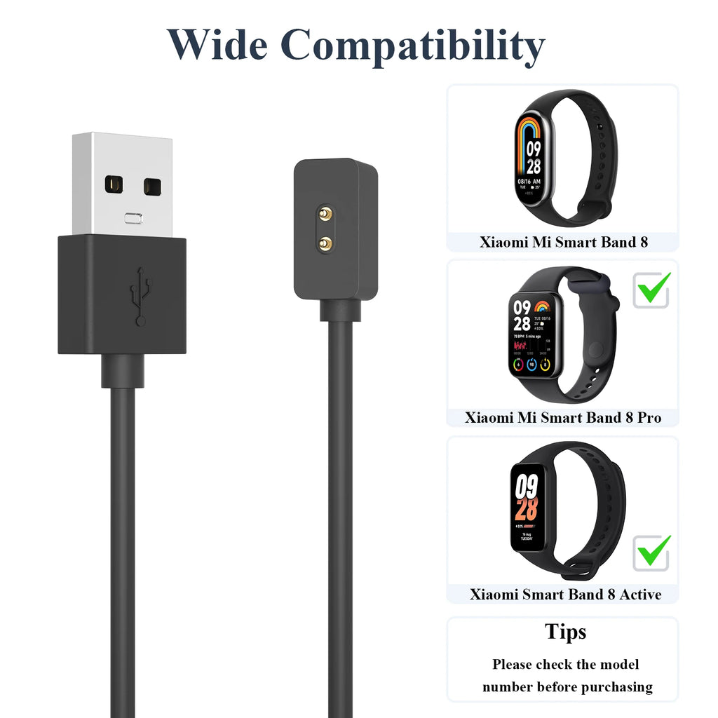 Magnetic USB Charger Cable for Xiaomi Mi Band 5 6 7 8 Magnetic Charging Cable Oasis Select