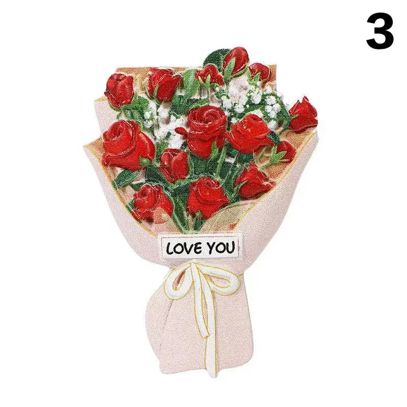 Sunflower Rose Bouquet Car Vent Aromatherapy Diffuser Plaster Floral Air Freshener Ornament Car Aromatherapy Accessories Oasis Select 3