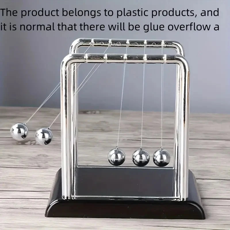 Newton Pendulum Balance Balls: Stylish Desk Decor & Educational Dynamics Toy for Office & Home Oasis Select