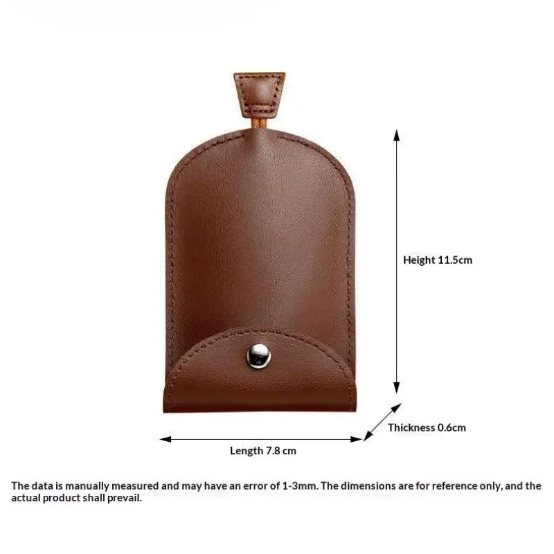 Retro Pull Out Key Holder PU Leather Key Case Portable Keychain Pouch Multi-Functional Mini Coin Purse For Men Women Daily Use Oasis Select