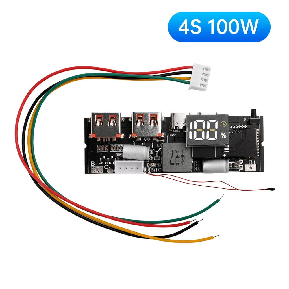 3S 4S 5S 65W 100W Power Bank Dual Type-C Bidirectional Super-Fast Charging Module Power Bank Circuit Board Oasis Select 4S