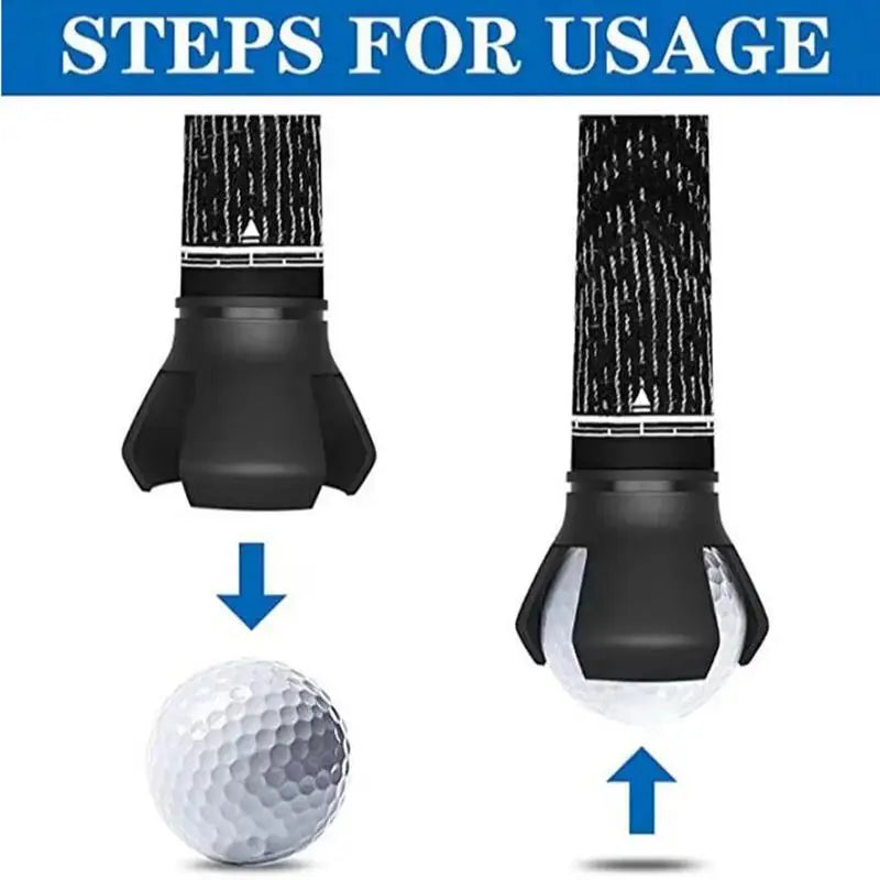 Golf Ball Pick Up Tool Screw-On Putter Claw Grabber Retriever Durable Back Knee Saver Portable Golfer Training Aid Oasis Select