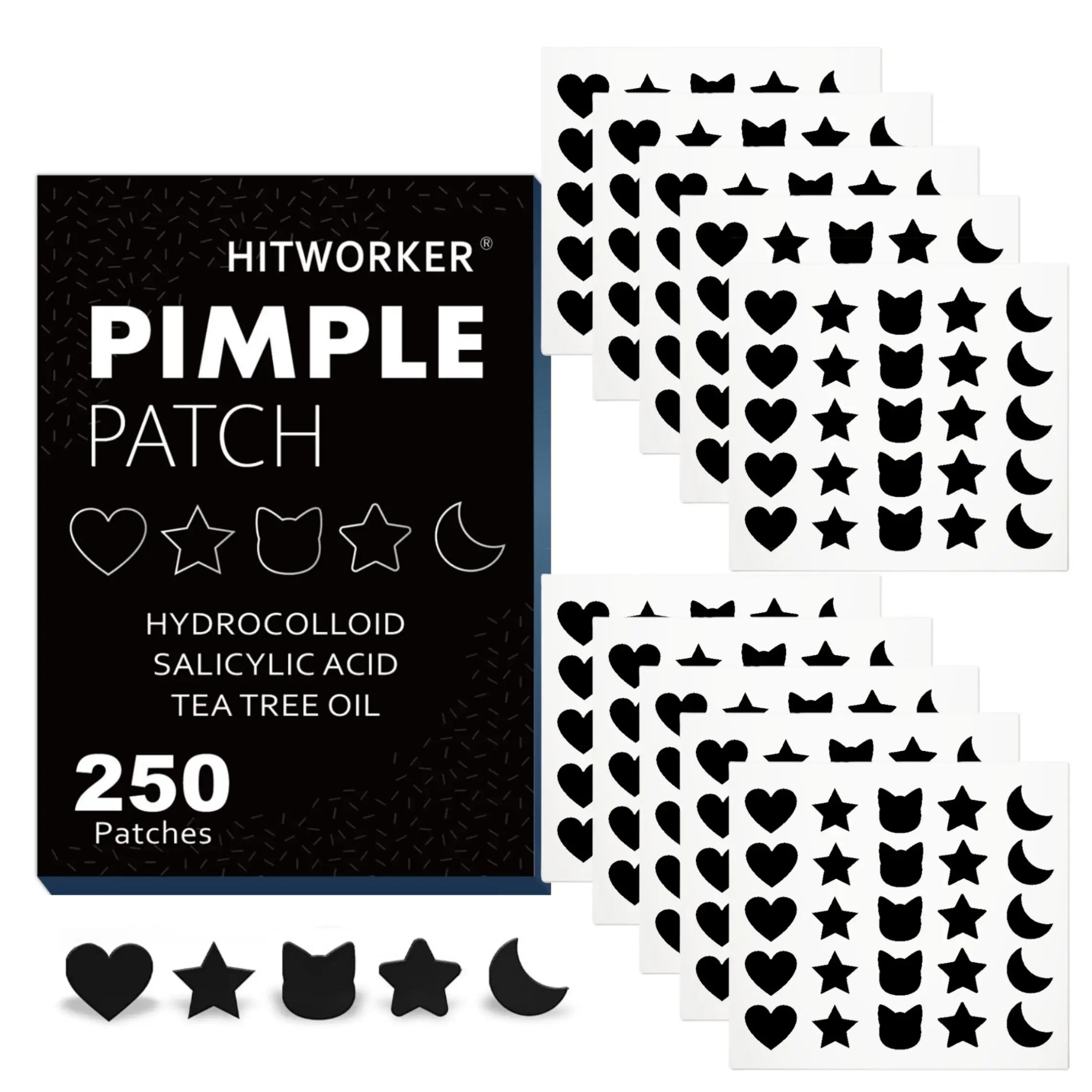 Halloween theme | Each set contains 250 tea tree oil acne patches, which can effectively remove facial secretions Oasis Select 250pcs