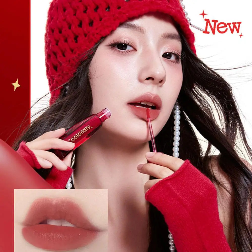 COLORKEY [Year of the Horse Limited Edition] Water Mist Lip Glaze Set Unique Gift Box Matte Velvet Lipstick Eyeshadow Makeup Oasis Select