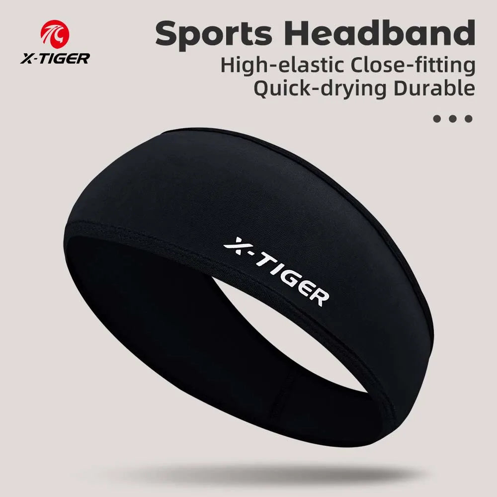 X-TIGER Ice Silk Cycling Headband Sweat-absorbing Elastic Gym Fitness Running Headscarf Breathable Quick-drying Sports Headband Oasis Select