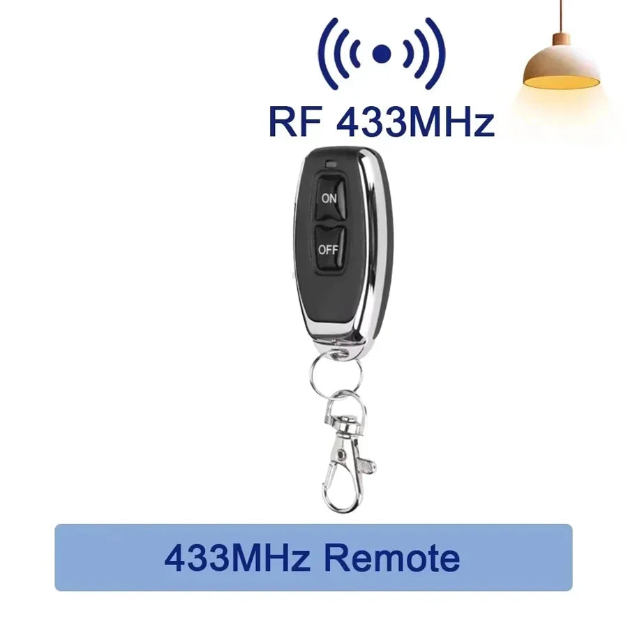 RF433MHz Wireless Remote Control Light Switch 10A Relay Wireless Light Switch Oasis Select 433Mhz Remote