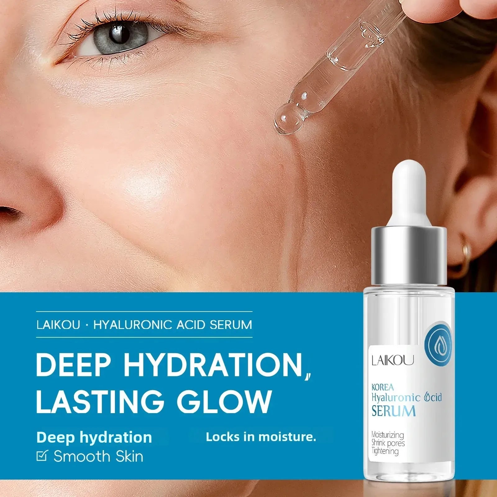 LAIKOU Hyaluronic Acid Serum 30ml – Hydration & Pore Minimizing