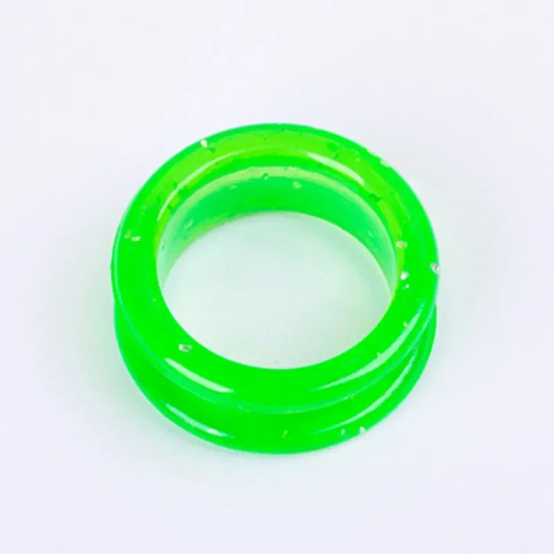 10/5PCS Silicone Finger Rings for Cat Dog Hair Scissors Professional Pet Grooming Scissors Protector Cutting Curved Shears Oasis Select Green 10pcs