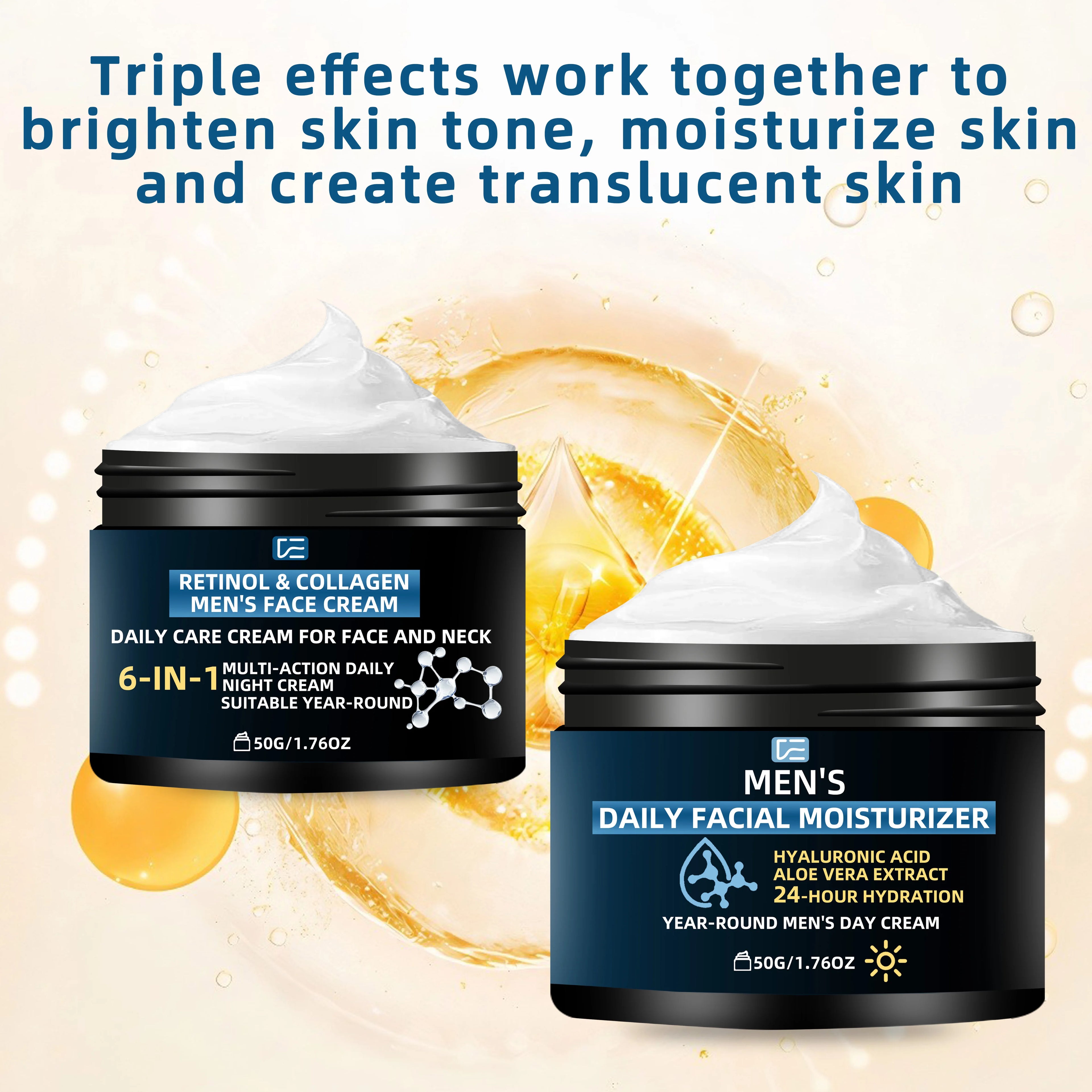veérenae Men's Day & Night Moisturizing Cream Set | 2pcs