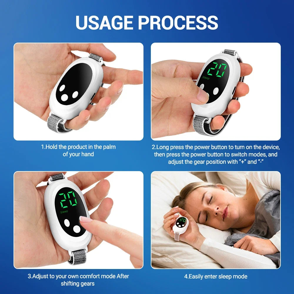 Handheld Sleep Aid Device – EMS Microcurrent, 20 Levels, Type-C