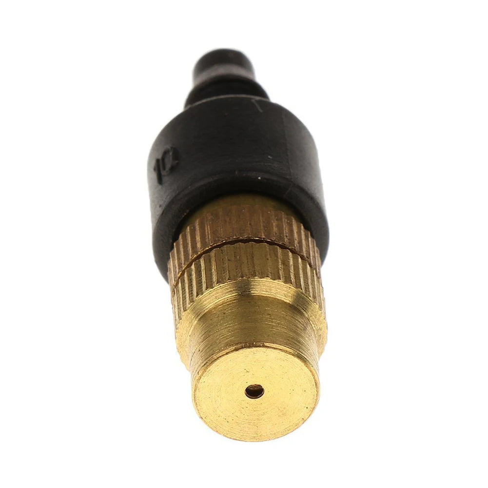 50Pcs Misting Nozzles Adjustable Brass Spray Nozzle Garden Hose Sprinkler Head Atomizing Nozzle Outdoor Garden Equipment Oasis Select