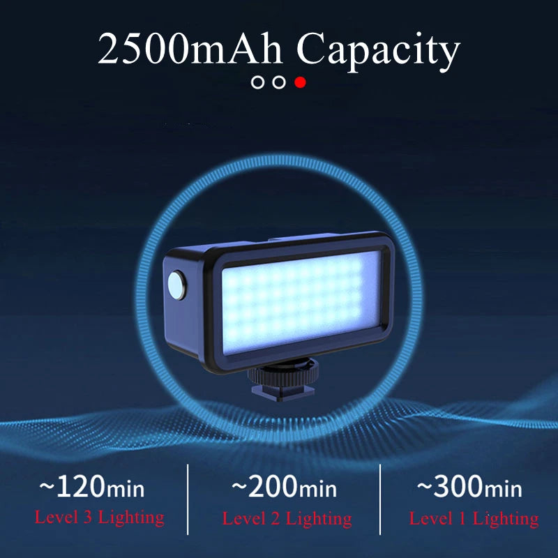 VeFly 40M Waterproof Underwater LED Fill Light for GoPro & DJI