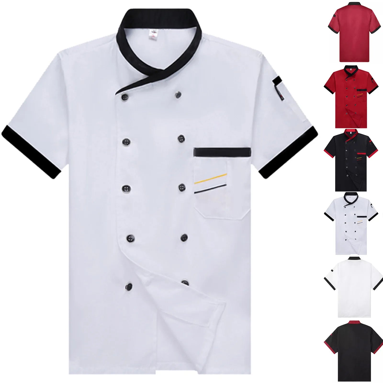 Unisex Short Sleeve Chef Jacket – Kitchen & Catering Uniform Chef Jacket Oasis Select