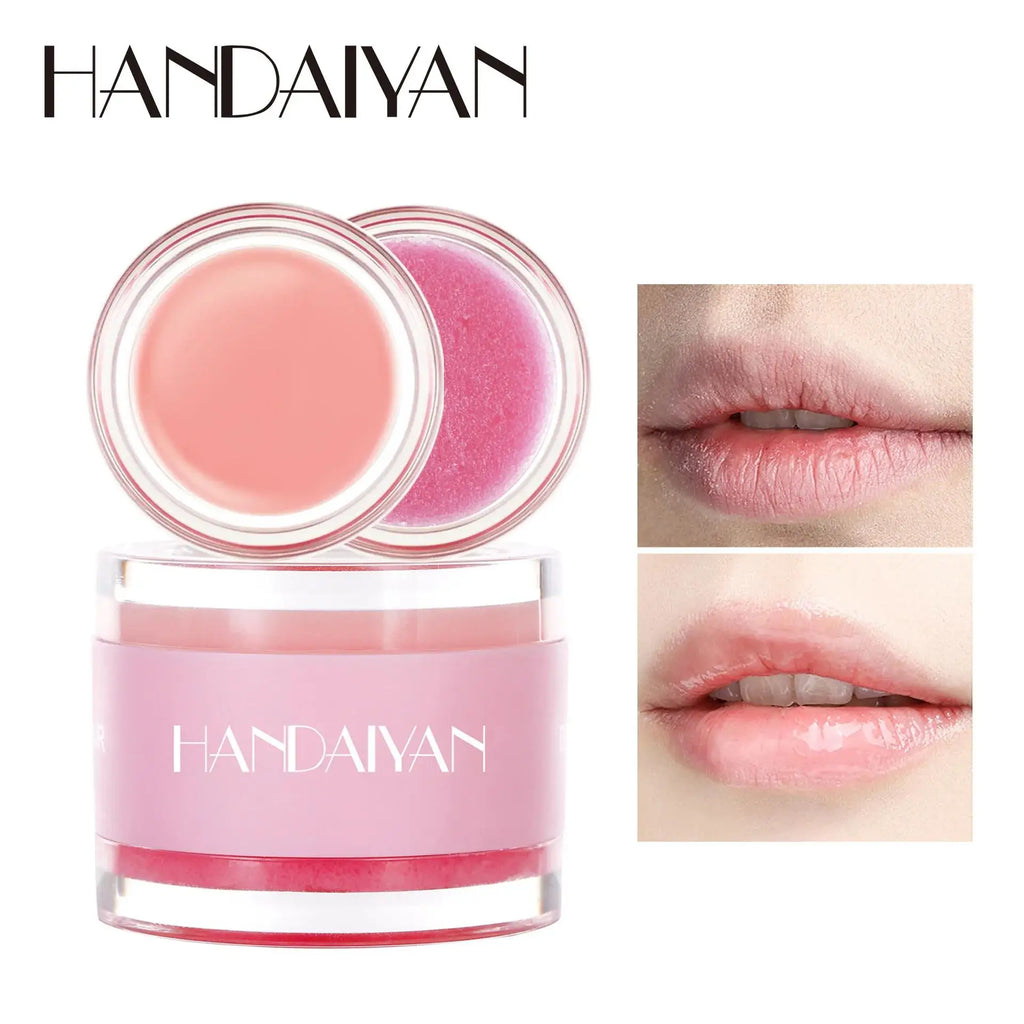HANDAIYAN 2-in-1 Lip Scrub Balm & Exfoliating Moisturizer
