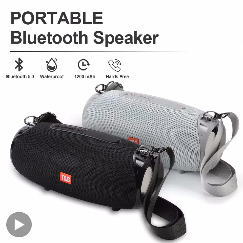 T&G TG534 10W Portable Bluetooth 5.3 Subwoofer Speaker & FM Radio