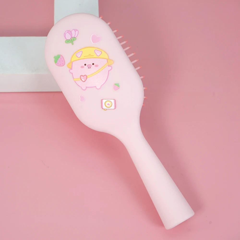Cute Pig Air Cushion Massage Comb – Wet & Dry Hair Detangler Air Cushion Hair Comb Oasis Select