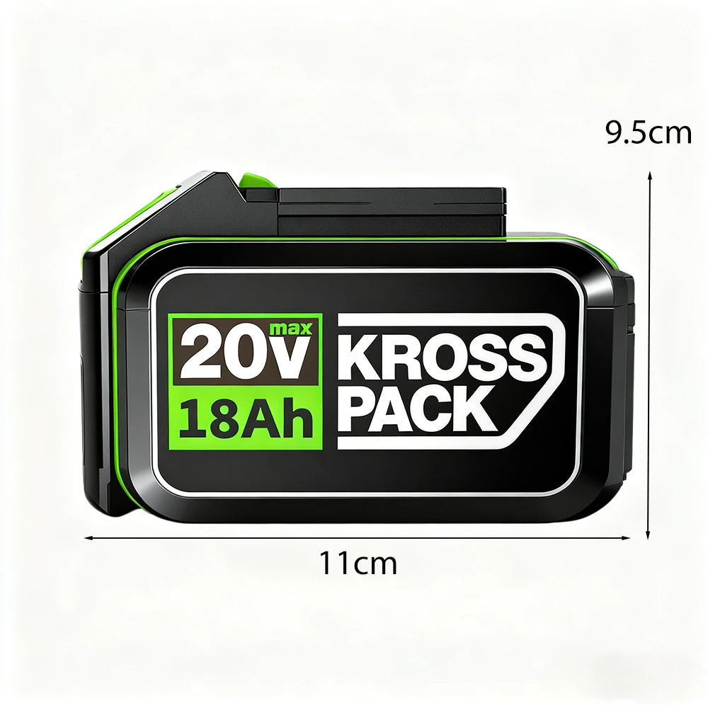 New High-capacity 20V Worx 18000mAh Replacement Lithium-ion Battery，For WA3551 WA3551.1 WA3553 WA3641Rechargeable Tool Battery Oasis Select