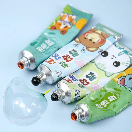 10PCS Fun Blowing Rubber Air Balloon Aluminum Tube Bubble Wrap Carnival Reward Package Game Children Birthday Party School Gift Oasis Select