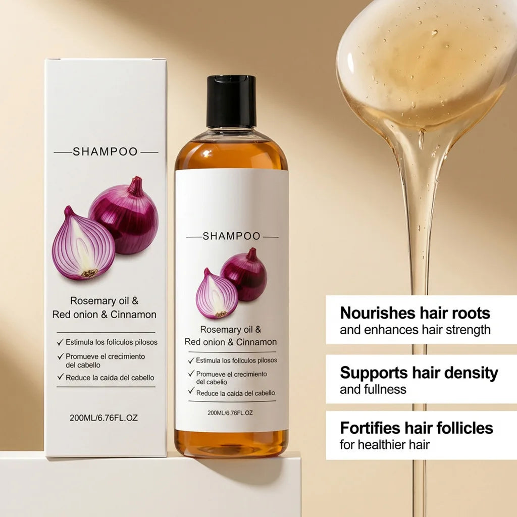 Onion & Cassia Shampoo – Strengthen, Repair & Add Shine 200ml Hair Growth Shampoo Oasis Select
