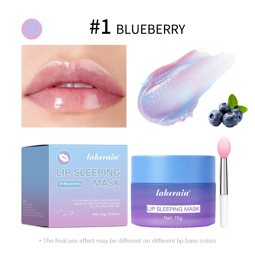 Blueberry Overnight Lip Sleeping Mask – Hydrating Dual-Color