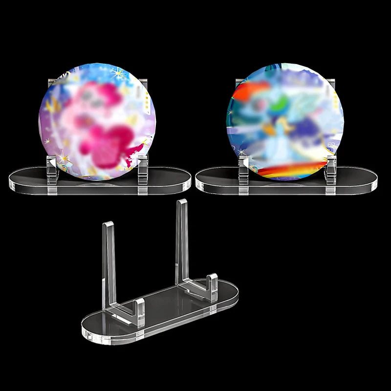 1PC Transparent acrylic badge display holder medals honor storage display stand desktop color paper card storage holder Oasis Select