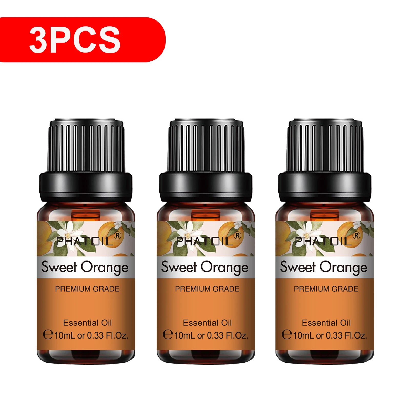 PHATOIL 3-Pack Essential Oils Gift Set | 10ml Aromatherapy Oils
