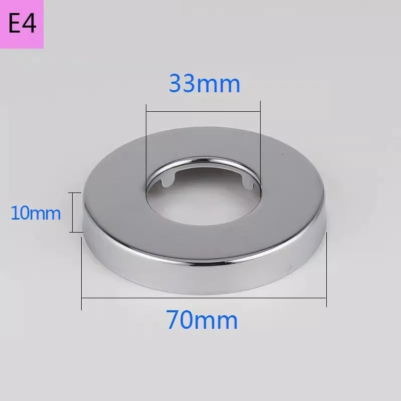 2PCS Stainless Steel Water Pipe Connector 1/2"3/4"1"Faucet Decorative Cover Heighten Valve Panel Shower Kitchen Tap Accessories Oasis Select E4-2pcs