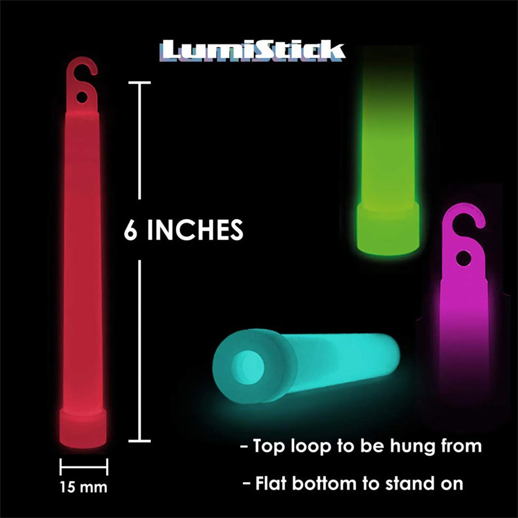 5PCS Ultra Emergency Bright Glow Sticks Camping Hiking Chem Glow Stick Lights for Parties Blackout Storm Ready Use Oasis Select