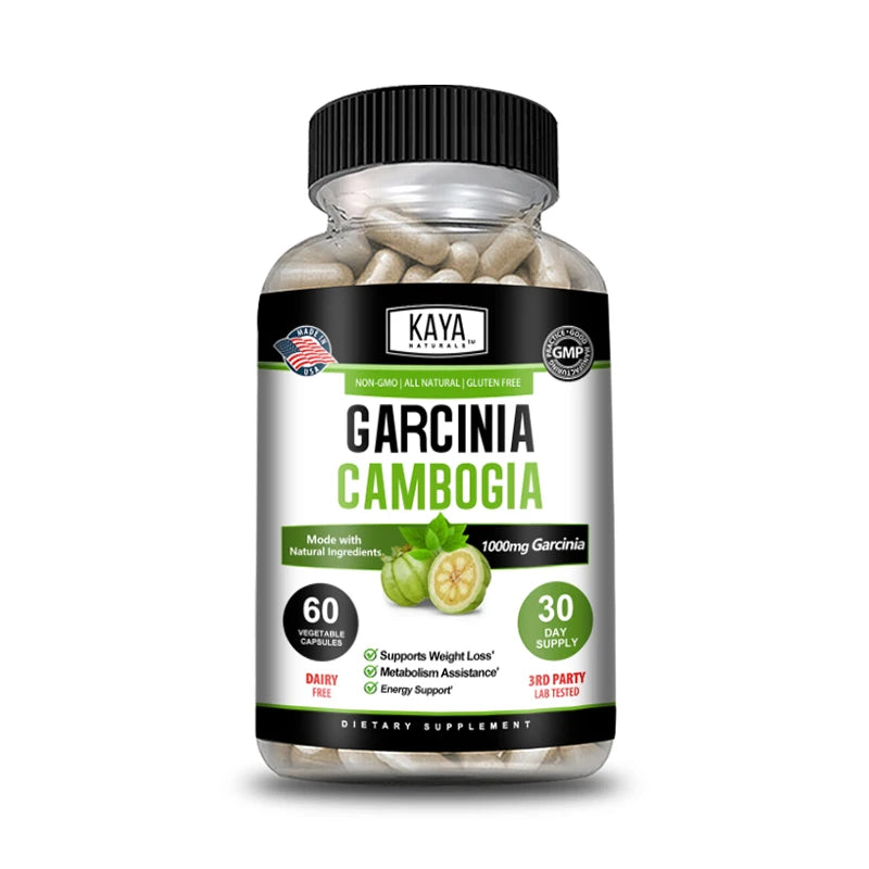 Garcinia Cambogia Extract Weight Loss Capsules Unisex supports weight loss and fat burning, cleansing Oasis Select 60 count-1 bottle