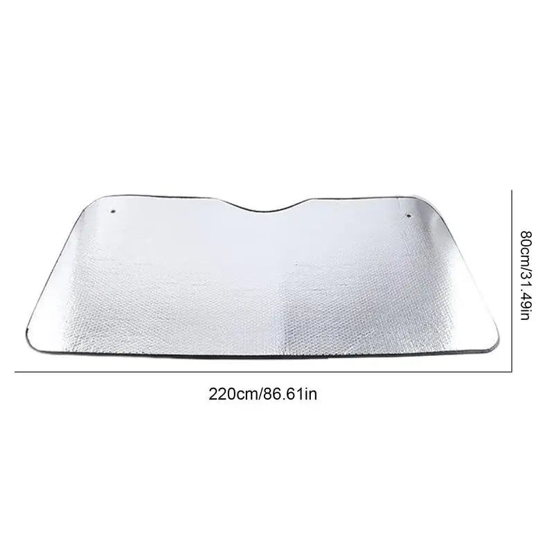 Car Windshield Cover Truck Windscreen Foldable Sun Shade Cover Suction Cup Front Heat Block Sun Protection for Truck 220x70cm Oasis Select