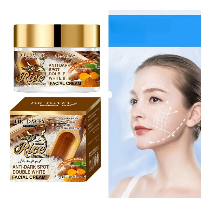 DR.DAVEY Rice Cream Facial Moisturizer – Unisex All Seasons