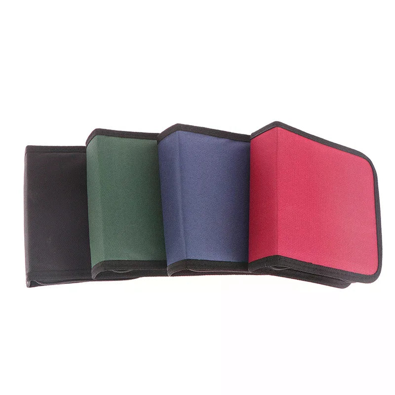 40-Disc Oxford CD DVD Storage Case – Zipper Organizer