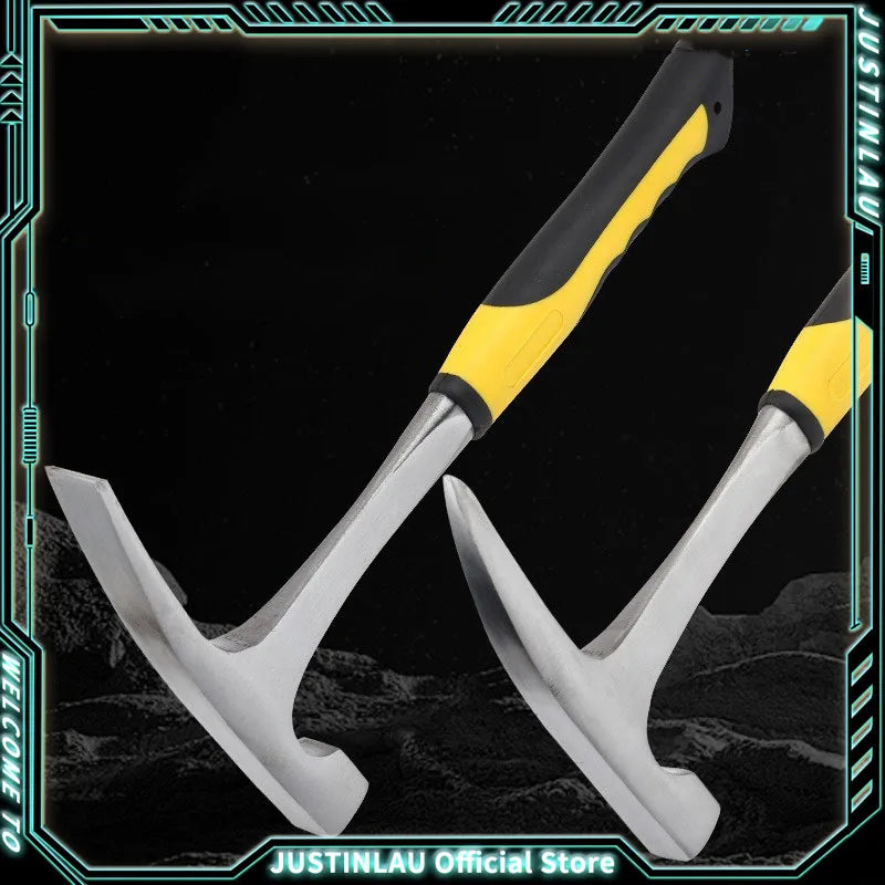 1Pcs Mini Claw Hammer Professional Geological Hammer Multifunctional Tool Pointed Tip Rubber Handle Grip Carpenter Hammer Oasis Select