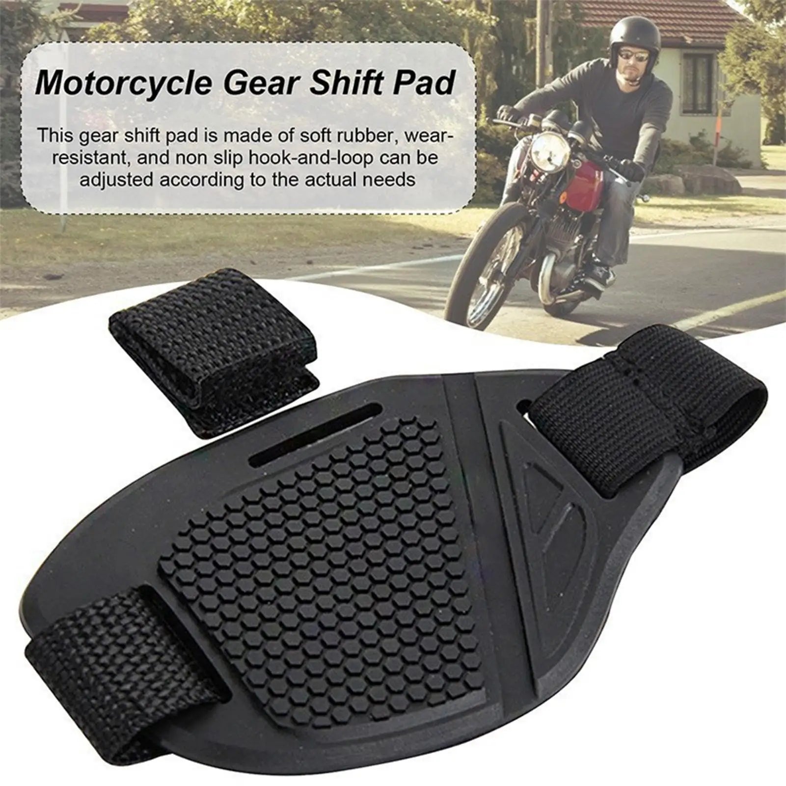 1PC Motorcycle Shift Pad Gear Shoe Cover Durable Lightweight Boot Protector Adjustable Protector Cover for Riding Shoe Protect Oasis Select