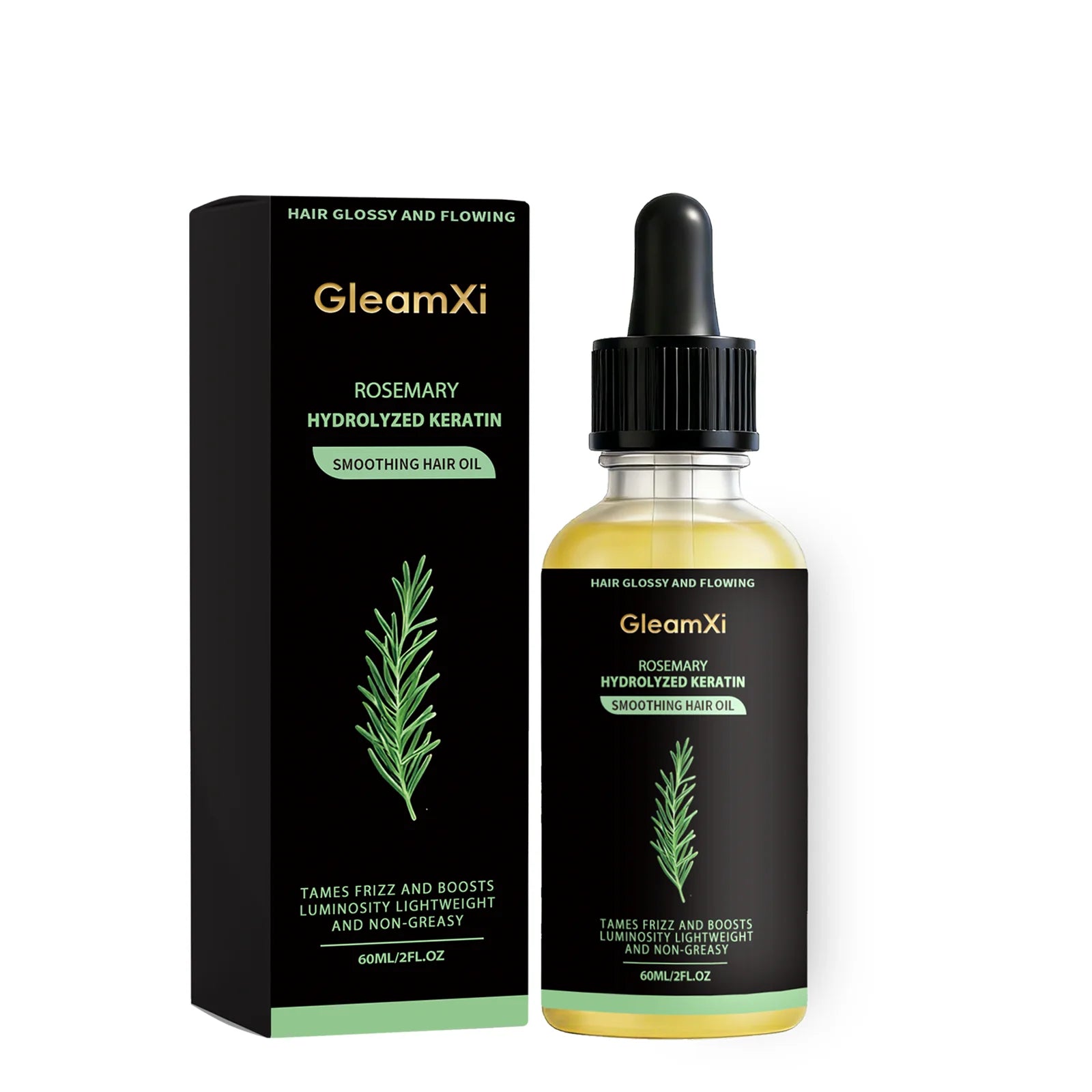 Gleamxi Rosemary Hair Growth Serum – Regrow & Repair 60ml Hair Growth Serum Oasis Select 60ml boxed