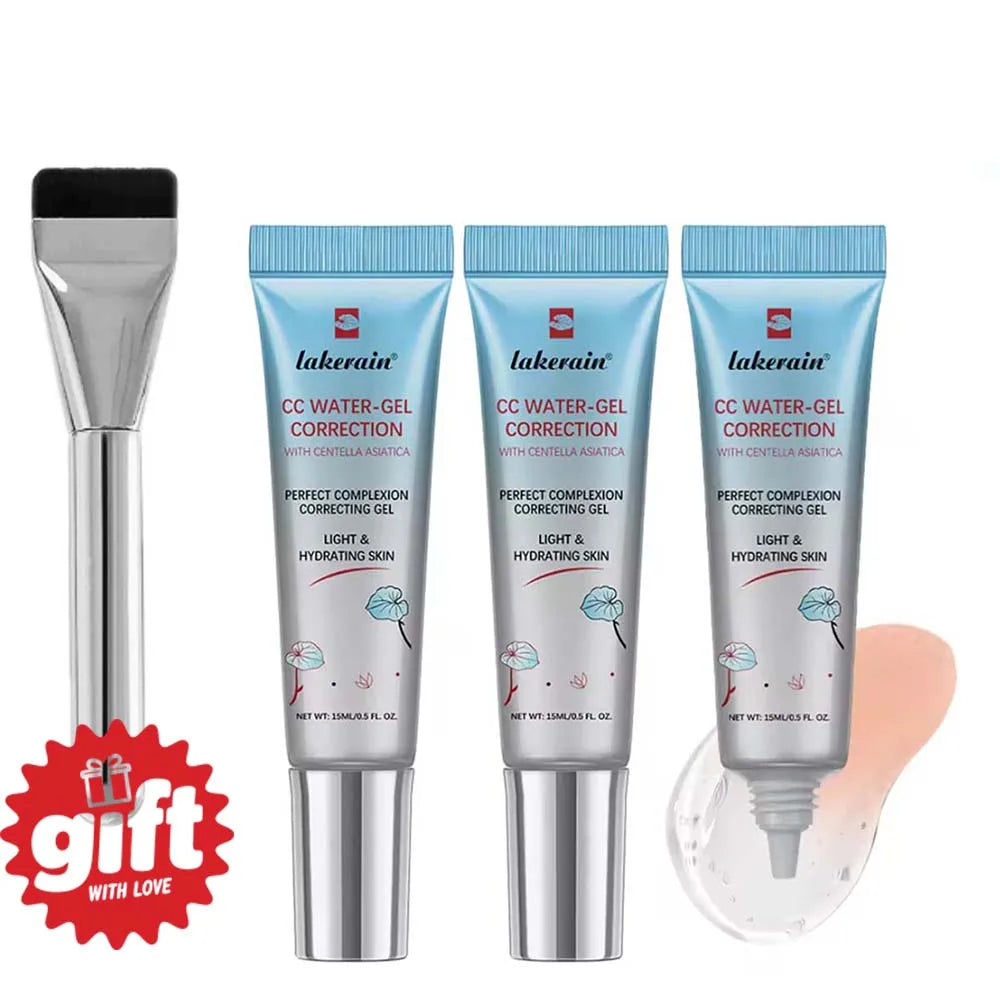 3Pcs Free Brush Color Changing CC Cream Centella Korean Liquid Foundation Long Lasting Face Base Makeup Foundation Oasis Select 3pcs free Brush