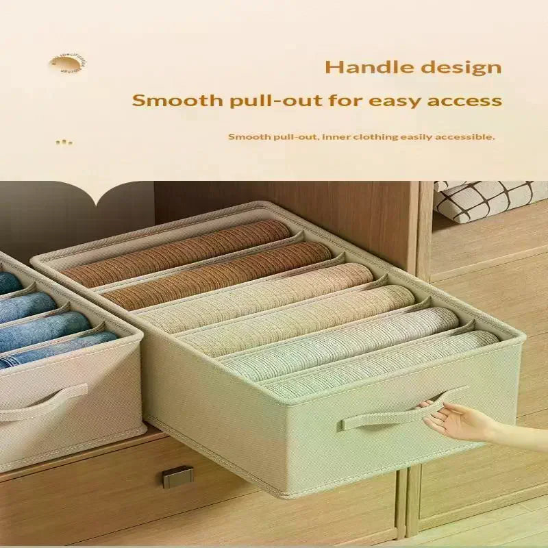 5-Grid Clothes Storage Organizer Box | Drawer Divider